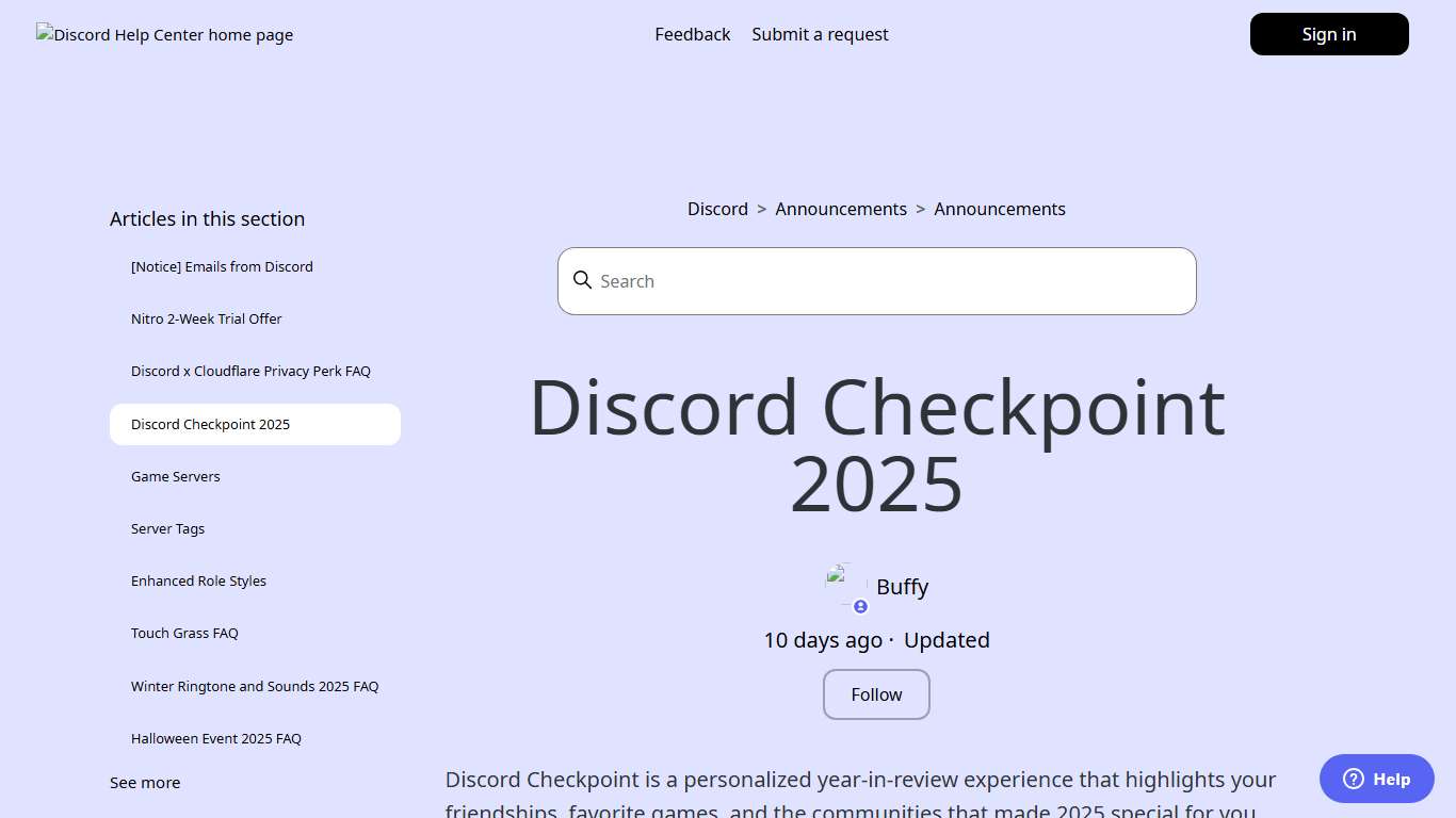 Discord Checkpoint 2025 – Discord